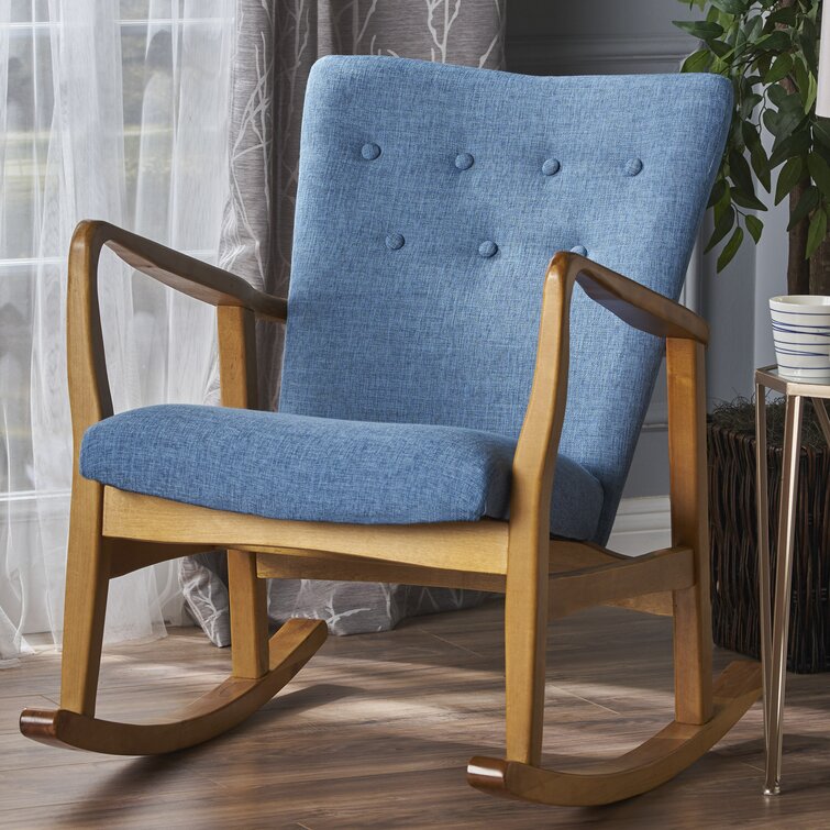 Rocking discount chair blue